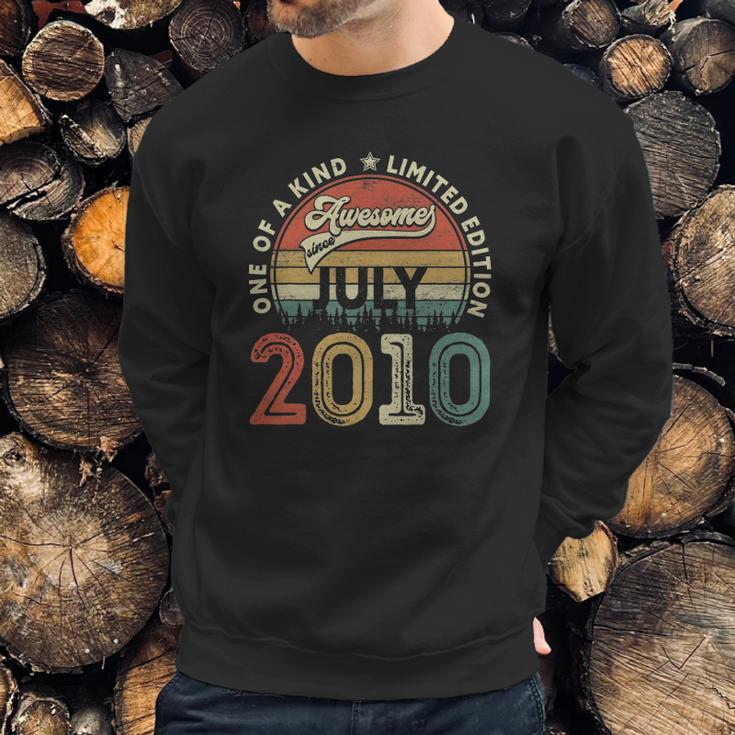 12Th Birthday Retro Vintage Born In July 2010 12 Years Old Sweatshirt Gifts for Him