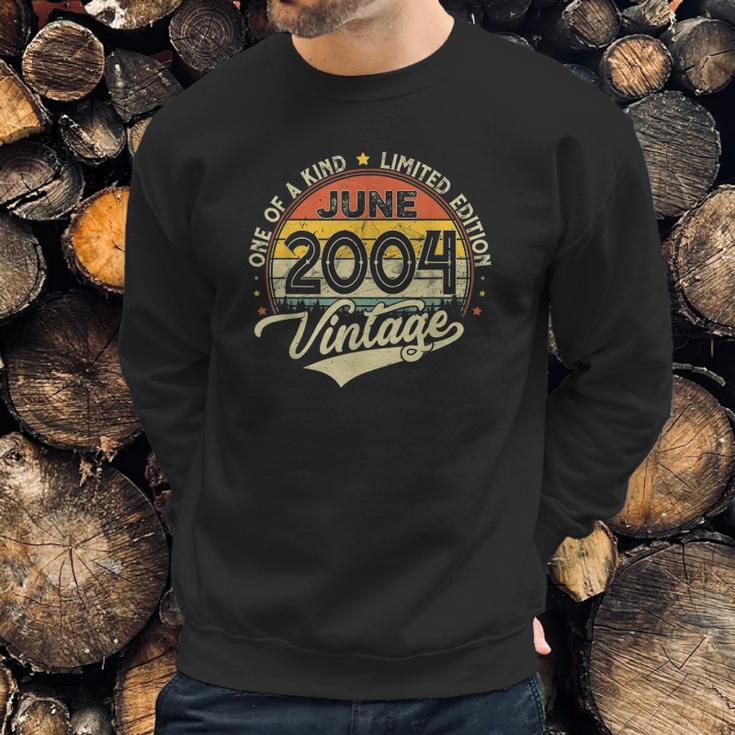 18Th Birthday Gifts 18 Years Old Retro Born In June 2004 Ver2 Sweatshirt Gifts for Him