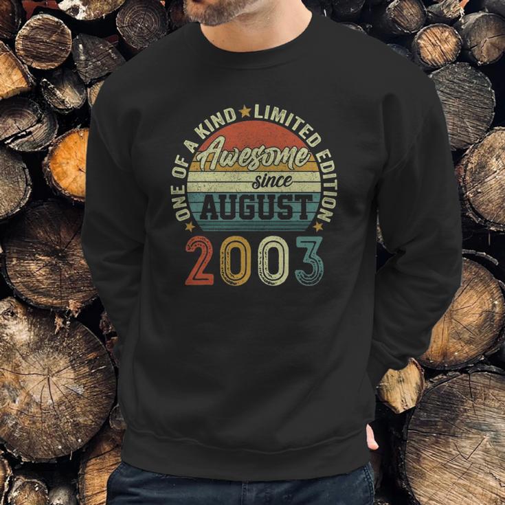 19 Years Old Birthday Awesome Since August 2003 19Th Birthday Sweatshirt Gifts for Him