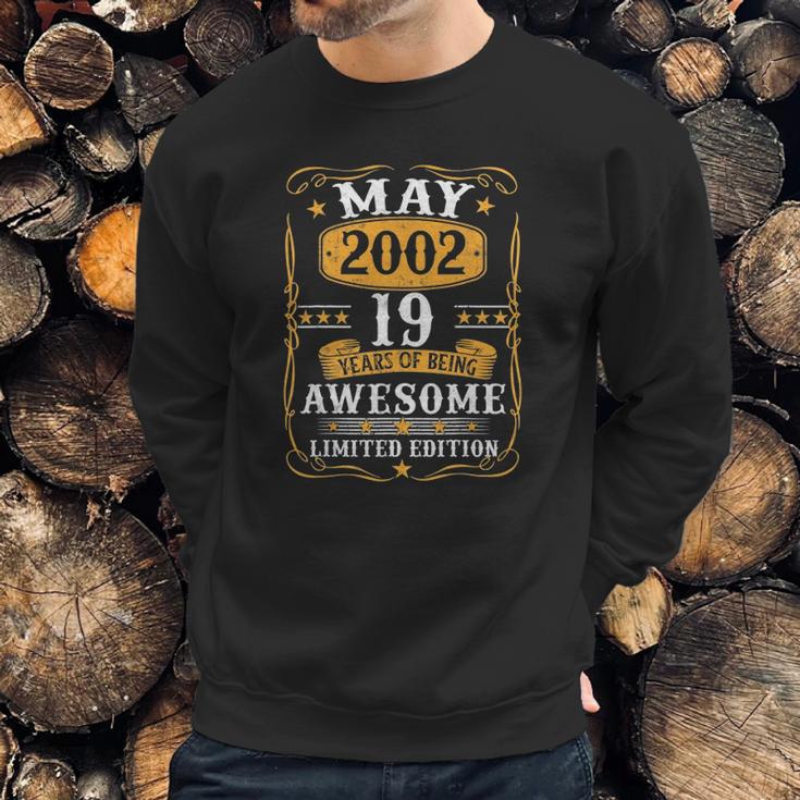 19 Years Old Gifts Vintage May 2002 19Th Birthday Gift Sweatshirt Gifts for Him