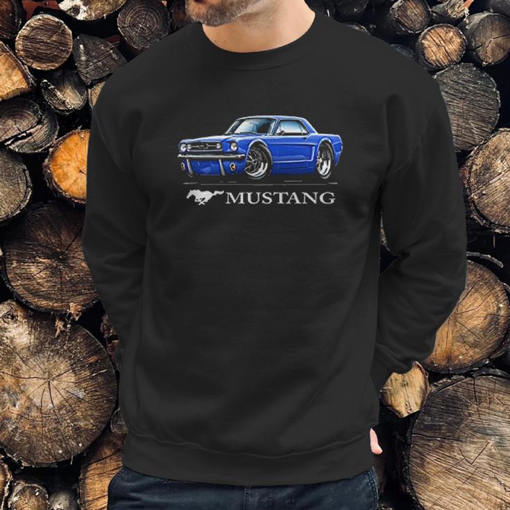 1965 1966 Ford Mustang Coupe Full Color Design Sweatshirt Gifts for Him