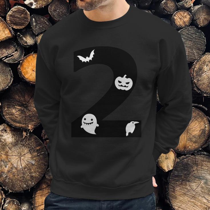 2 Name Charater Dracula Pumpkin Ghost Boo Raven Sweatshirt Gifts for Him