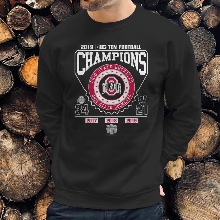 2019 Big Ten Football Champions Ohio State Buckeyes 34 21 Shirt Sweatshirt Gifts for Him