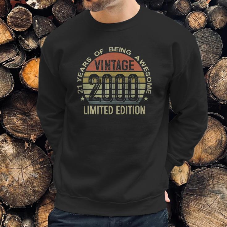 21 Years Old Gift Vintage Limited Edition 2000 21St Birthday Sweatshirt Gifts for Him