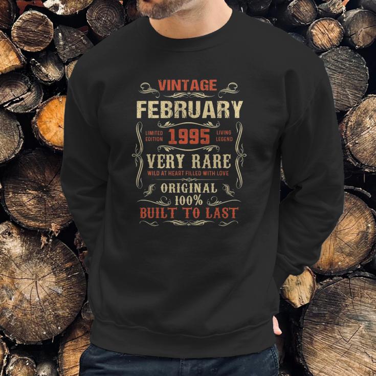 27 Years Old 27Th Birthday Gifts Vintage February 1995 Ver2 Sweatshirt Gifts for Him