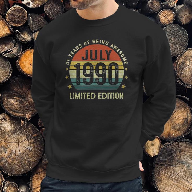 31 Years Old Vintage July 1990 Limited Edition 31St Birthday Sweatshirt Gifts for Him