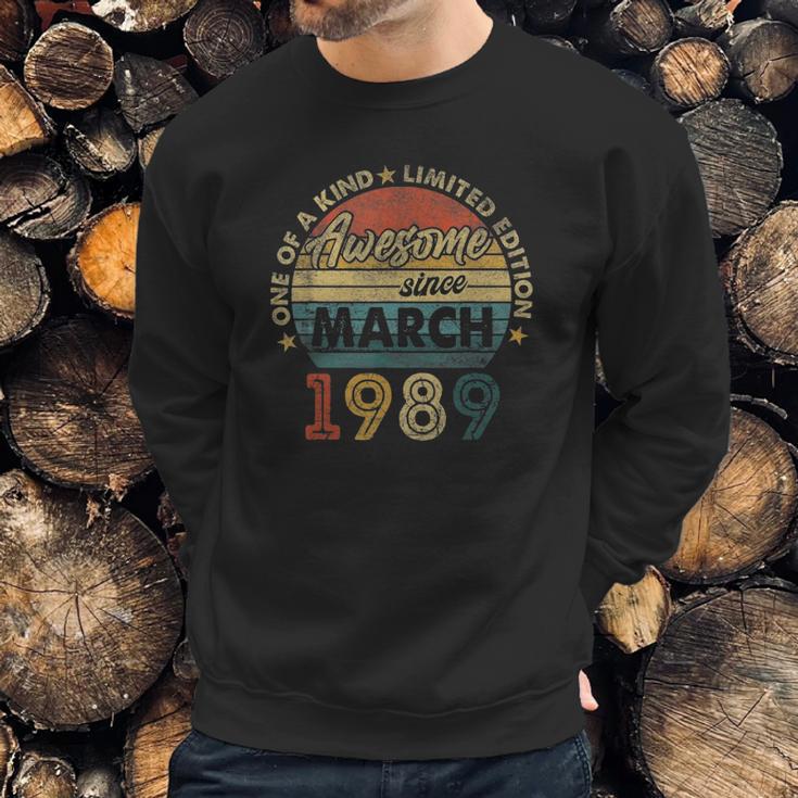 32 Years Old Birthday Gifts Awesome Since March 1989 Ver2 Sweatshirt Gifts for Him