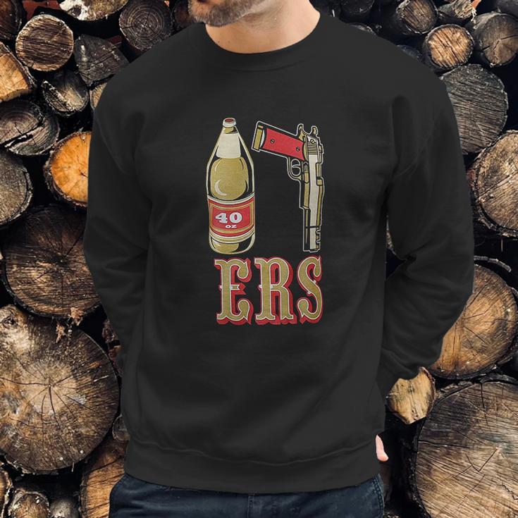 40Oz San Francisco Pistol Golden Empire Sweatshirt Gifts for Him