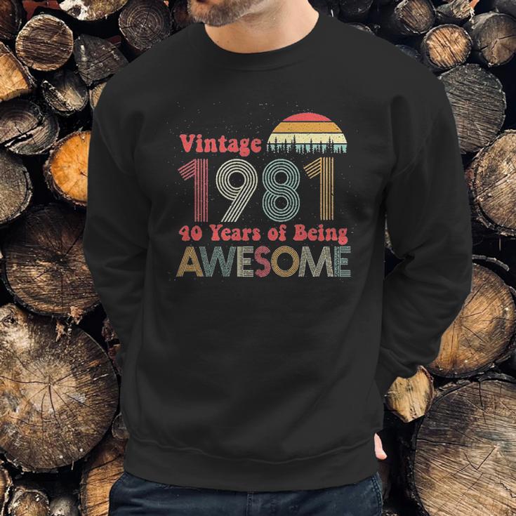 40Th Birthday Gifts Vintage Years Of Being Awesome Sweatshirt Gifts for Him