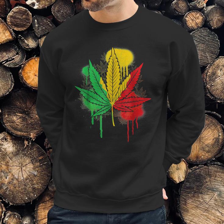 420 Day Marijuana Weed Cannabis Leaf Sweatshirt Gifts for Him