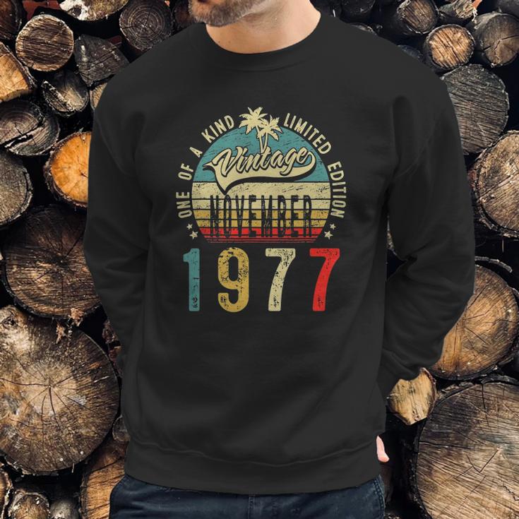 45 Years Old November 1977 Decorations 45Th Birthday Sweatshirt Gifts for Him