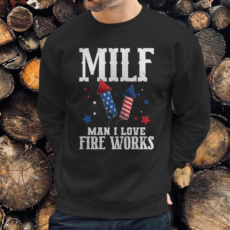 4Th Of July Milf Man I Love Fireworks Sweatshirt Gifts for Him