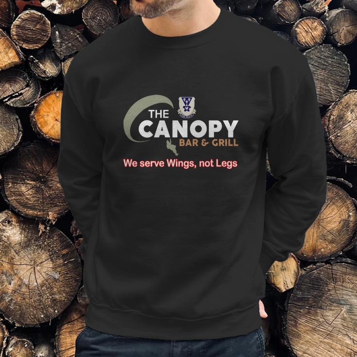 503Rd Infantry Regiment The Canopy Bar And Grill We Serve Wings Not Legs Sweatshirt Gifts for Him