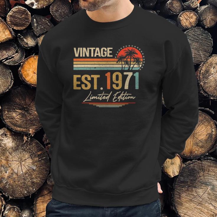 51 Years Old Gifts Vintage Est 1971 Limited Edition 51St Bd Sweatshirt Gifts for Him