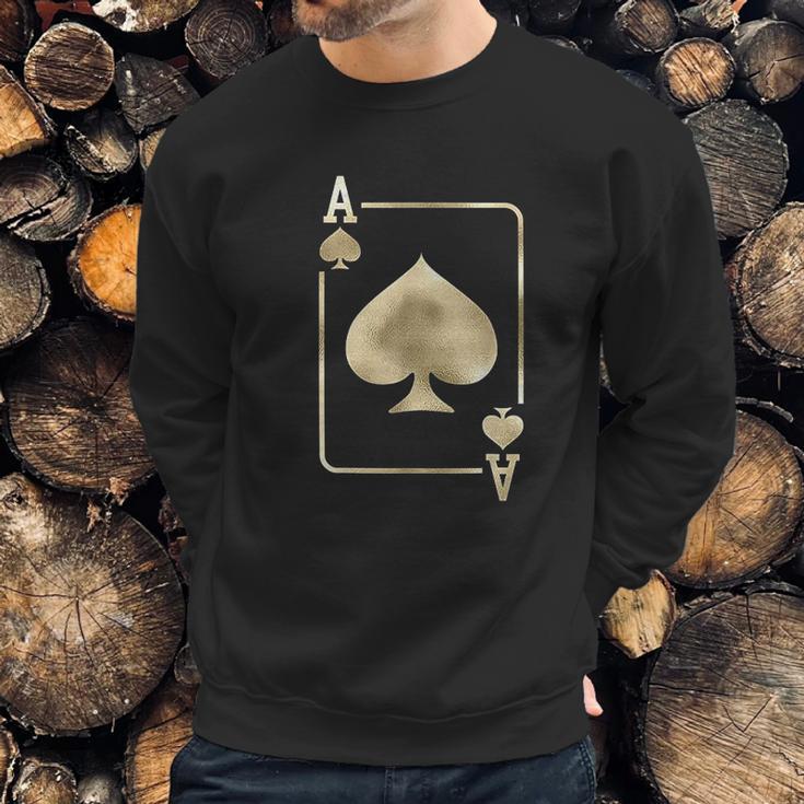 Ace Of Spades Playing Card Halloween Glam Sweatshirt Gifts for Him