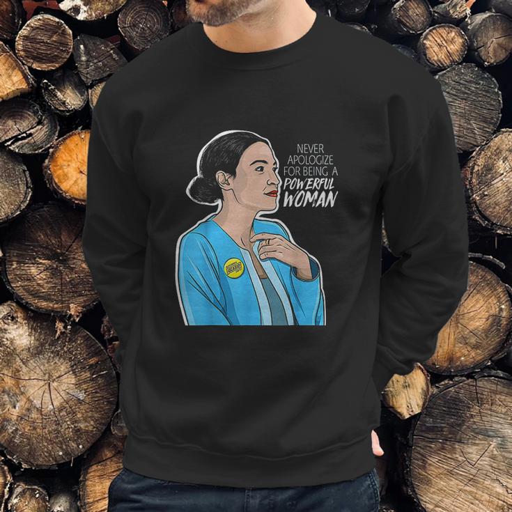 Alexandria Ocasio Cortez Powerful Woman Sweatshirt Gifts for Him