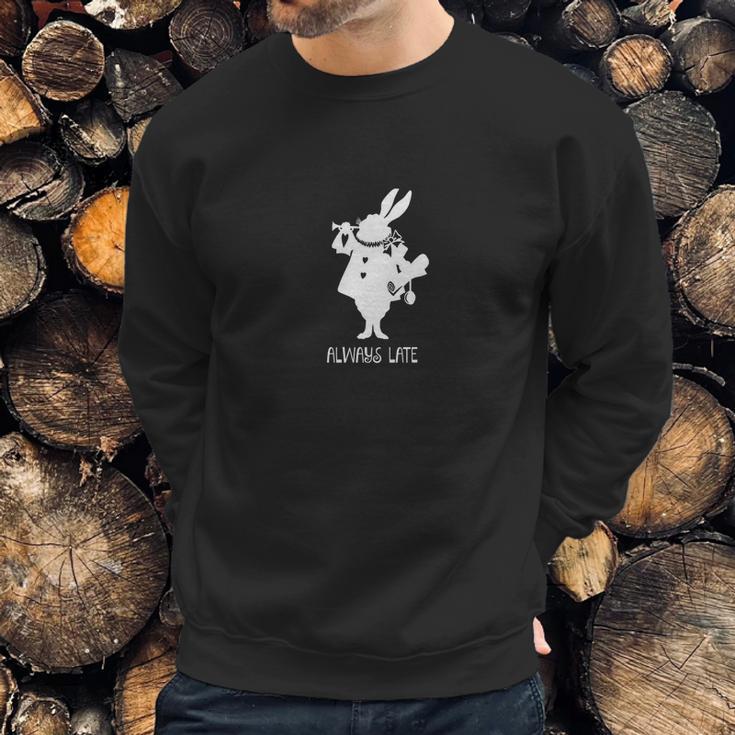 Alice In Wonderland White Rabbit Sweatshirt Gifts for Him