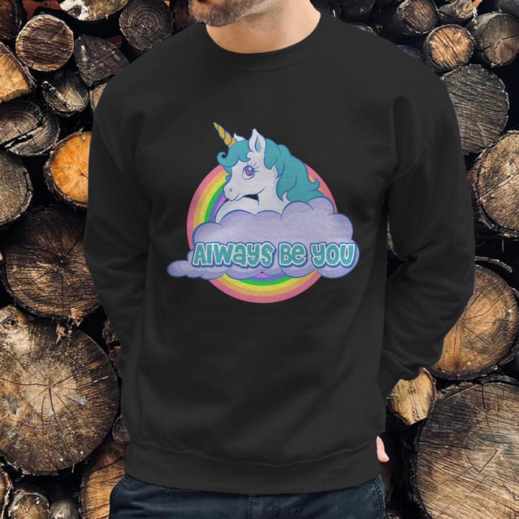 Always Be You Unicorn Dwayne Sweatshirt Gifts for Him