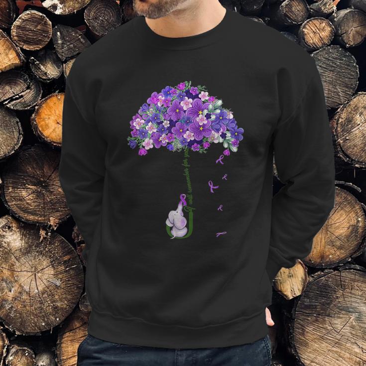 Alzheimer Awareness Cute Elephant I Will Remember For You Sweatshirt Gifts for Him