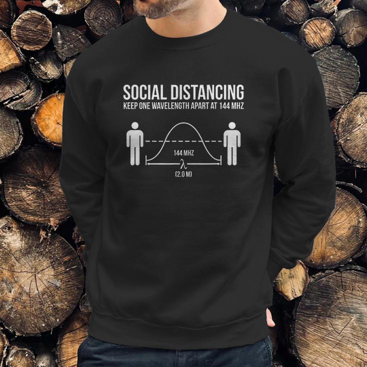 Amateur Radio Ham Funny Social Distancing Sweatshirt Gifts for Him