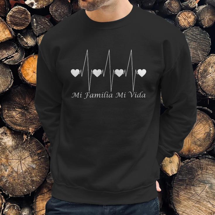 Amo A Mi Familia Mi Vida Latido Del Corazon Sweatshirt Gifts for Him