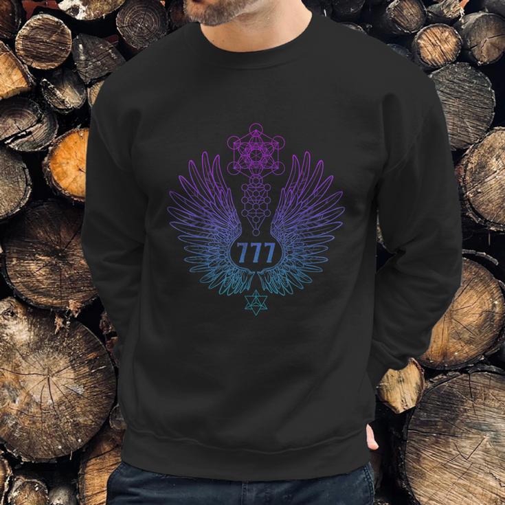 Angel Number 777 Sacred Geometry Healing Sweatshirt Gifts for Him