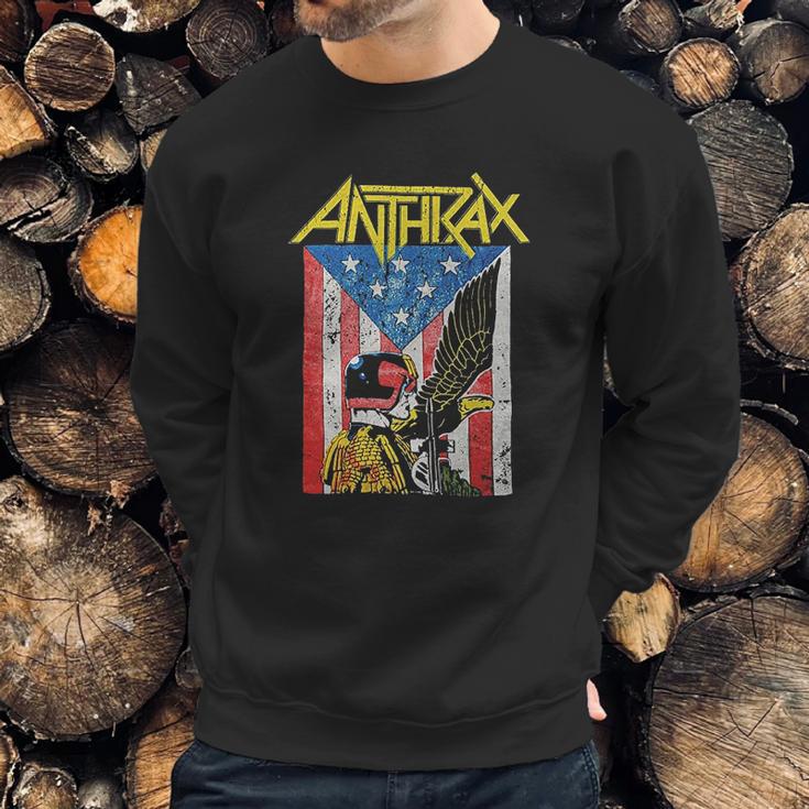 Anthrax Mens Dredd Eagle Sweatshirt Gifts for Him