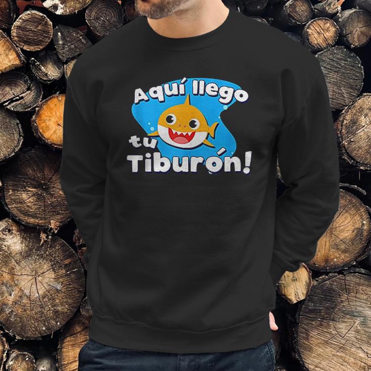 Aquí Llego Tu Tiburón Safaera Reggaeton Bunny Style Gift Sweatshirt Gifts for Him