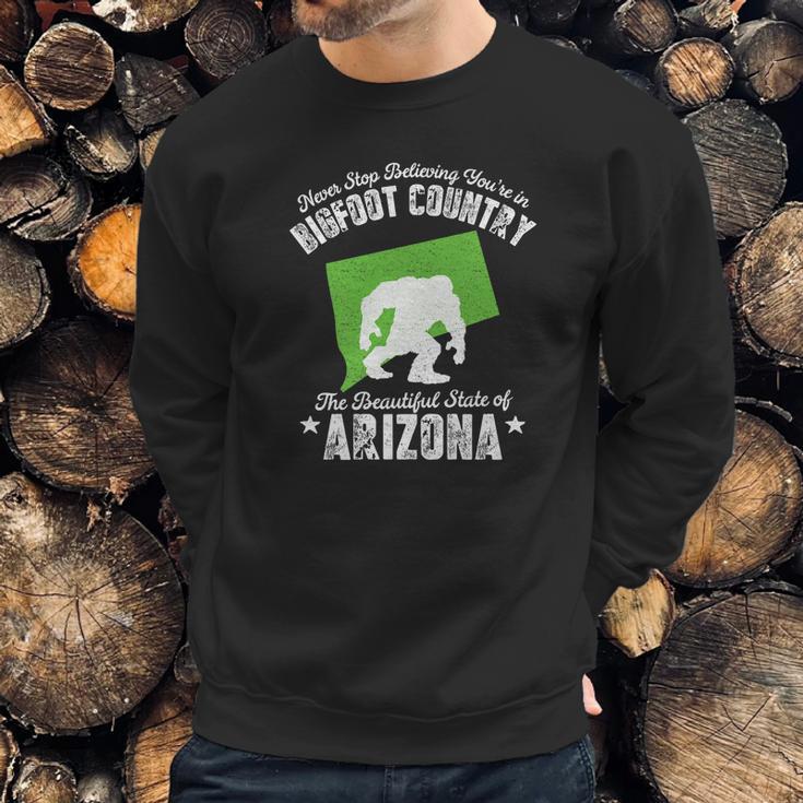 Arizona State Bigfoot Sasquatch Yeti Hunter Gift Sweatshirt Gifts for Him