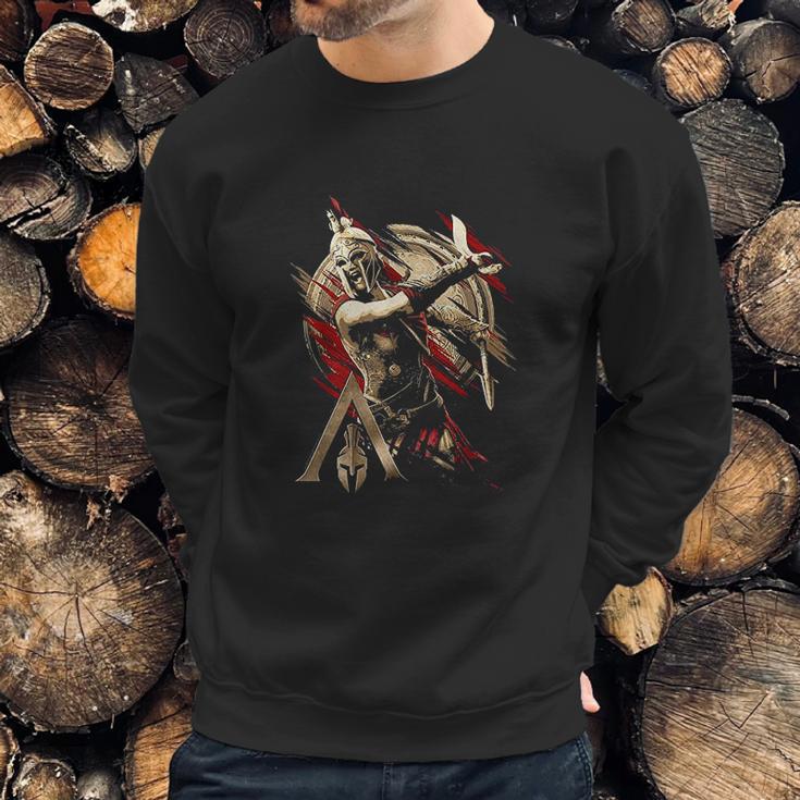 Assassins Creed Odyssey Kassandra Paint Swipe Portrait Sweatshirt Gifts for Him