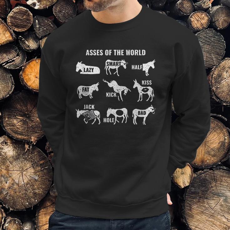 Asses The World Sweatshirt Gifts for Him