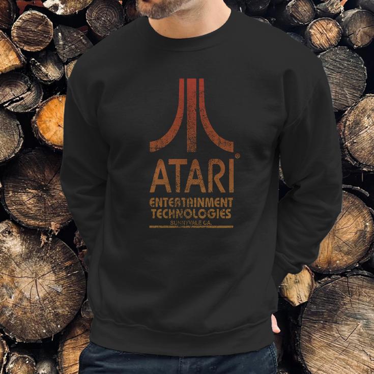 Atari Entertainment Technologies Distressed T- Sweatshirt Gifts for Him