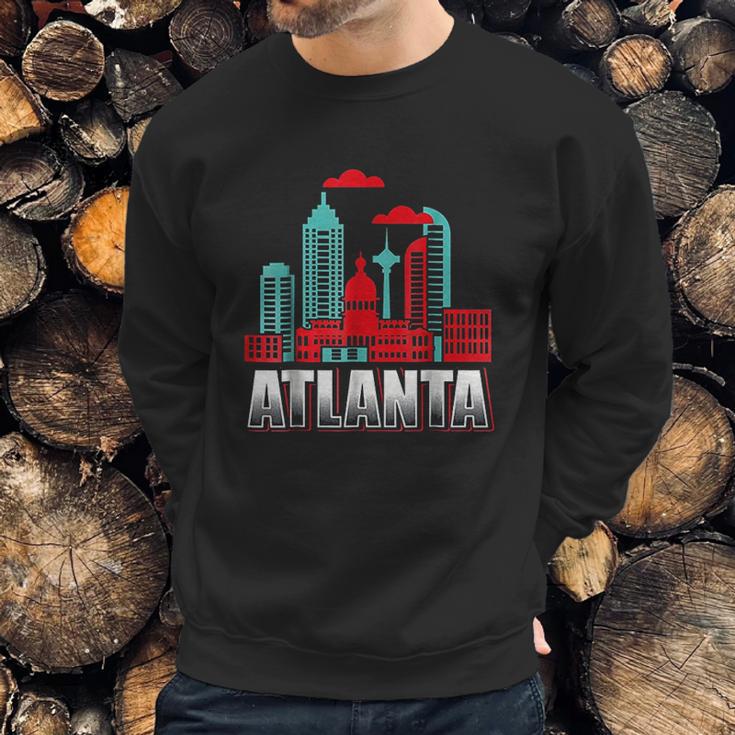 Atlanta Funny Atlanta Georgia Skyline Souvenir Sweatshirt Gifts for Him