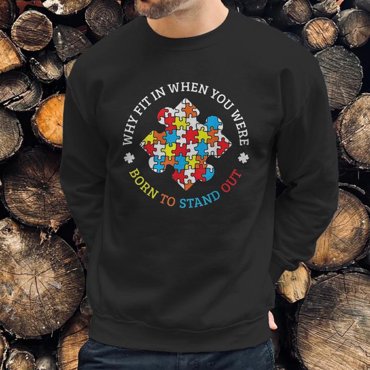 Autism Awareness Month Puzzle Aspergers Autistic Pride Gift Sweatshirt Gifts for Him