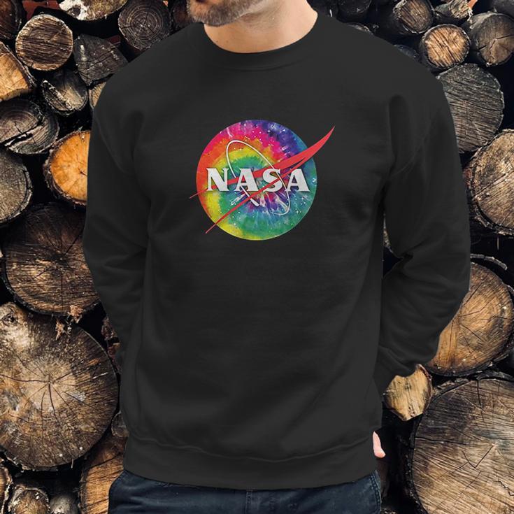 Awesome Tie Dye Nasa Logo Sweatshirt Gifts for Him