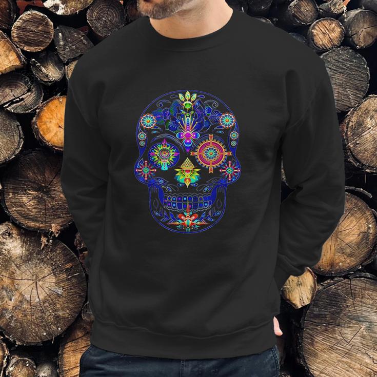 Ayahuasca Dmt Psychedelic Shrooms Psilocybin Lsd Trip Skull Sweatshirt Gifts for Him