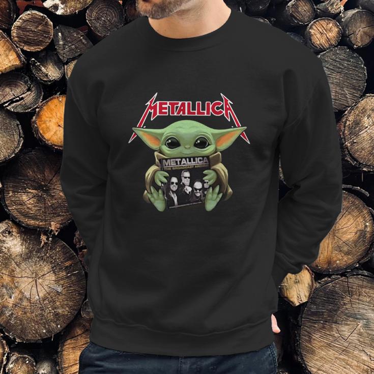 Baby Yoda Hug Metallica Sweatshirt Gifts for Him