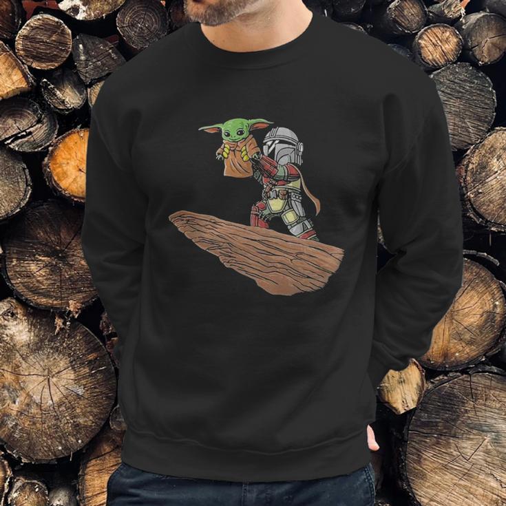 Baby Yoda Pride Rock The Mandalorian Lion King Sweatshirt Gifts for Him