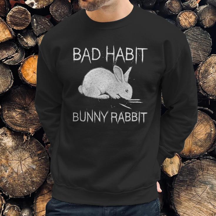 Bad Habit Bunny Rabbit Cocaine Sweatshirt Gifts for Him