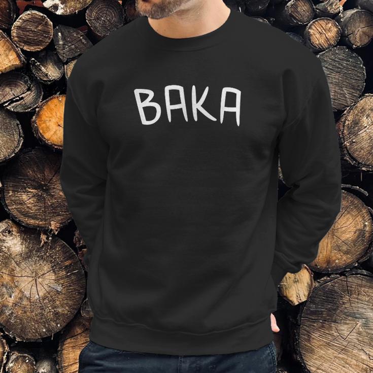 Baka Funny Cute Anime Manga Japanese Word Gift Sweatshirt Gifts for Him