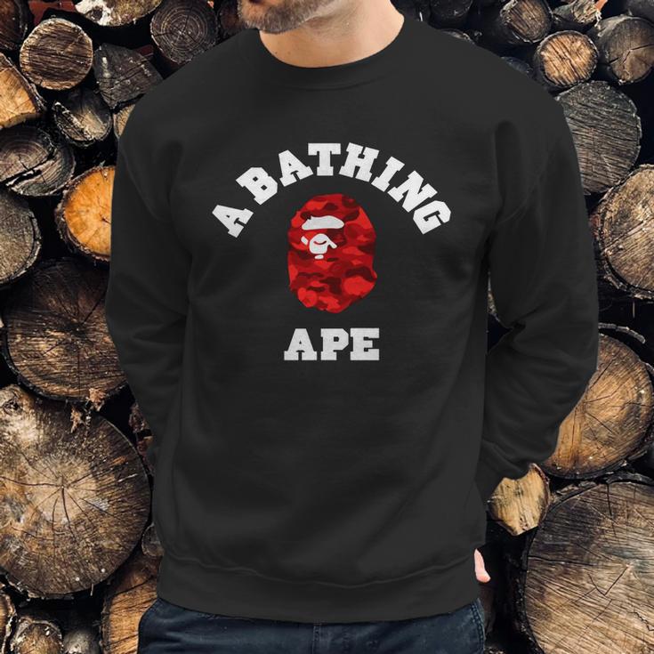 Bape Abc Red Camo Sweatshirt Gifts for Him