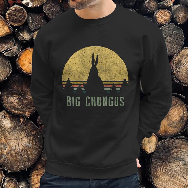 Big Chungus Funny Gift Retro Vintage Sunset Meme Video Game Gift Sweatshirt Gifts for Him