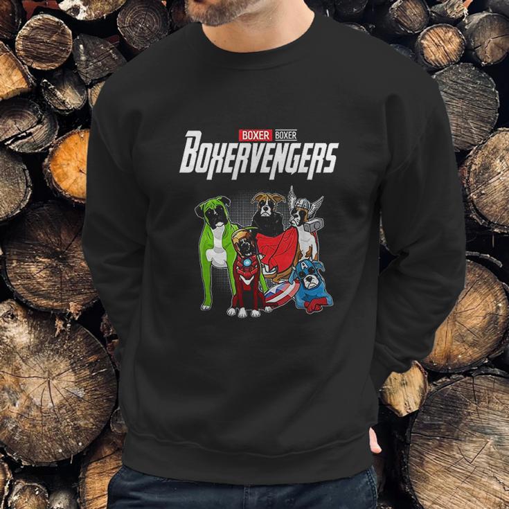 Boxervengers Funny Dog Boxer Sweatshirt Gifts for Him