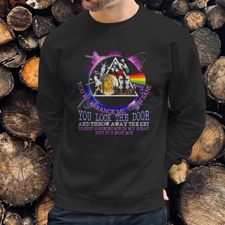 Brain Damage Lyrics Pink Floyd You Lock The Door And Throw Away Shirt Sweatshirt Gifts for Him