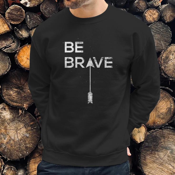 Be Brave Inspirational Quote Joshua 1 9 Scripture Sweatshirt Gifts for Him