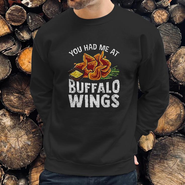 Buffalo Wings Game Day Snack Sweatshirt Gifts for Him