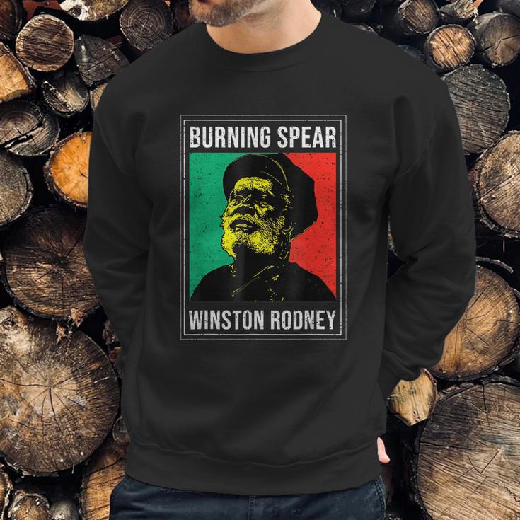 Burnings Spear Green And Red Sweatshirt Gifts for Him