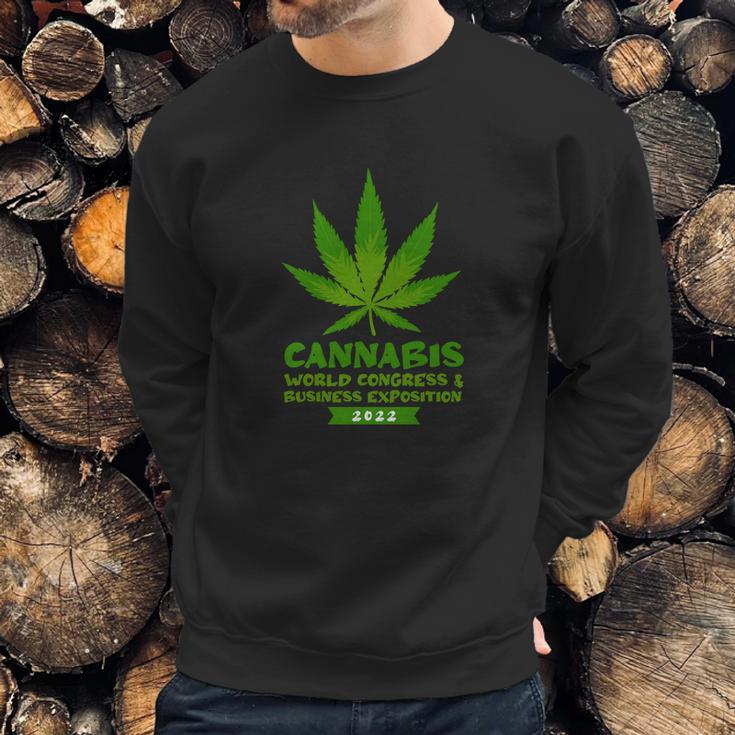 Cannabis World Congress Graphic Design Printed Casual Daily Basic Sweatshirt Gifts for Him