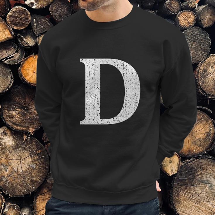 Capital Letter D Shirt Monogram Initial Sweatshirt Gifts for Him