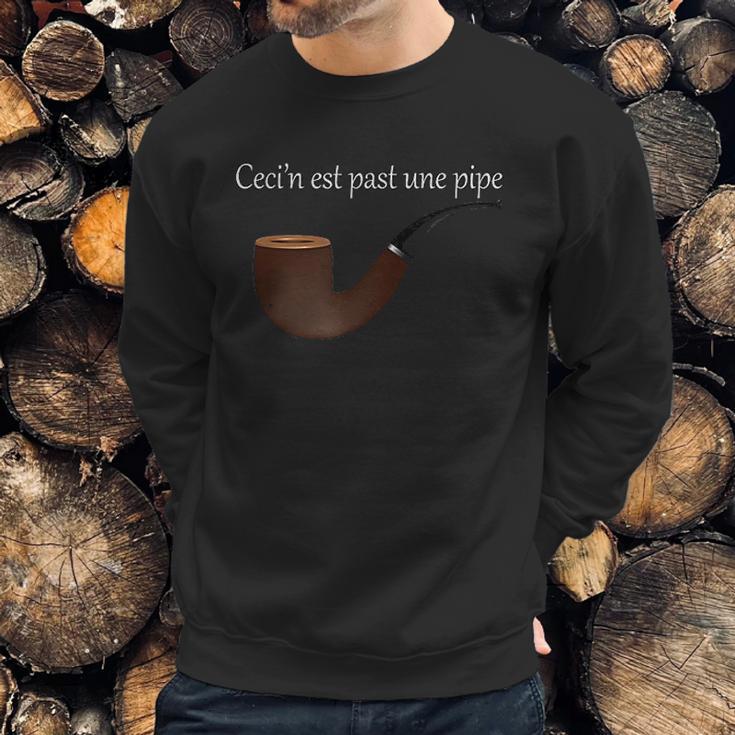 Ceci Nest Pas Une Pipe Sweatshirt Gifts for Him